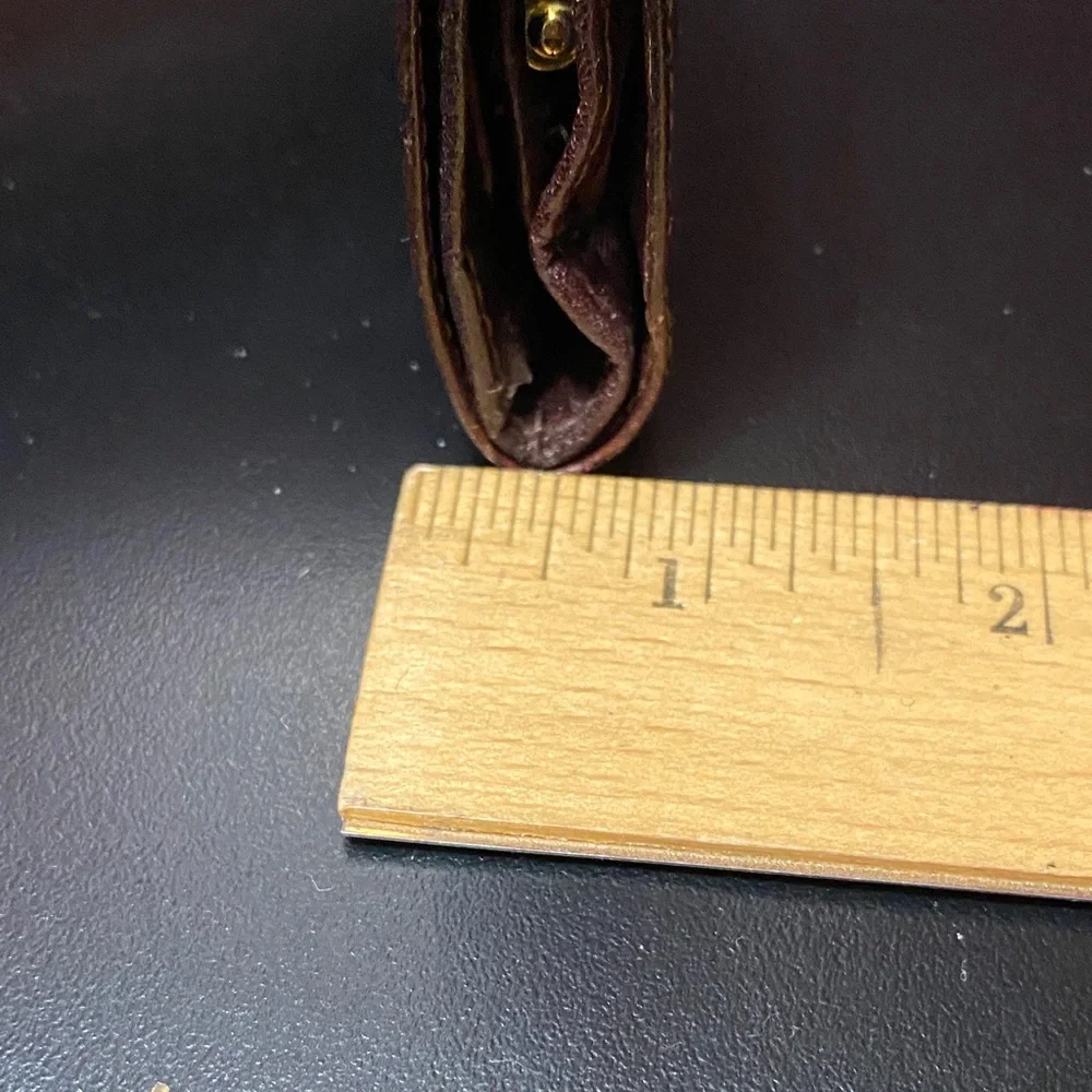 Vintage Bosca Brown full grain hide Leather Wallet